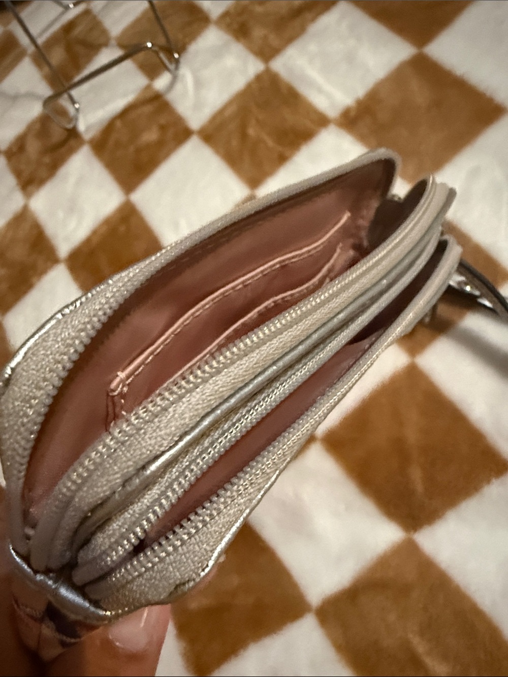 Coach Poppy Graffiti Ikat Signature Double Zip Wristlet preloved - Picture 10 of 16